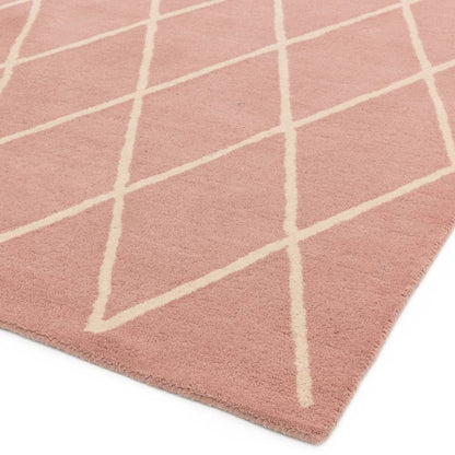 Diamond Pink Albany Rug - 200cm x 290cm