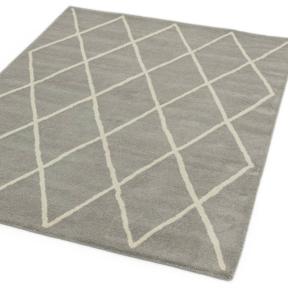 Diamond Silver Albany Rug - 200cm x 290cm