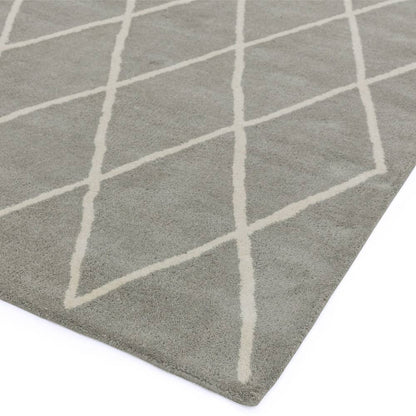 Diamond Silver Albany Rug - 200cm x 290cm