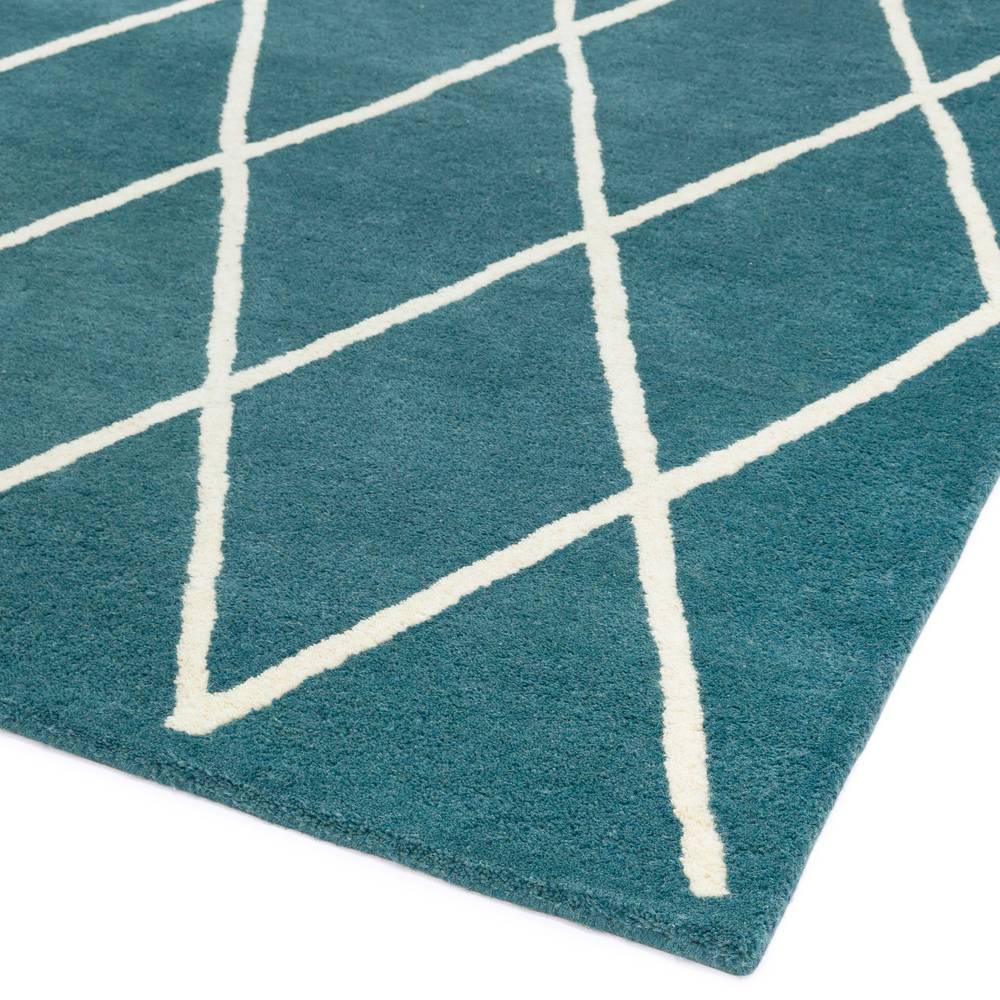 Diamond Teal Albany Rug - 200cm x 290cm