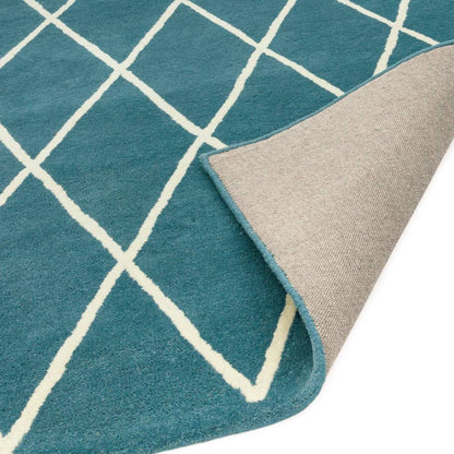 Diamond Teal Albany Rug - 200cm x 290cm
