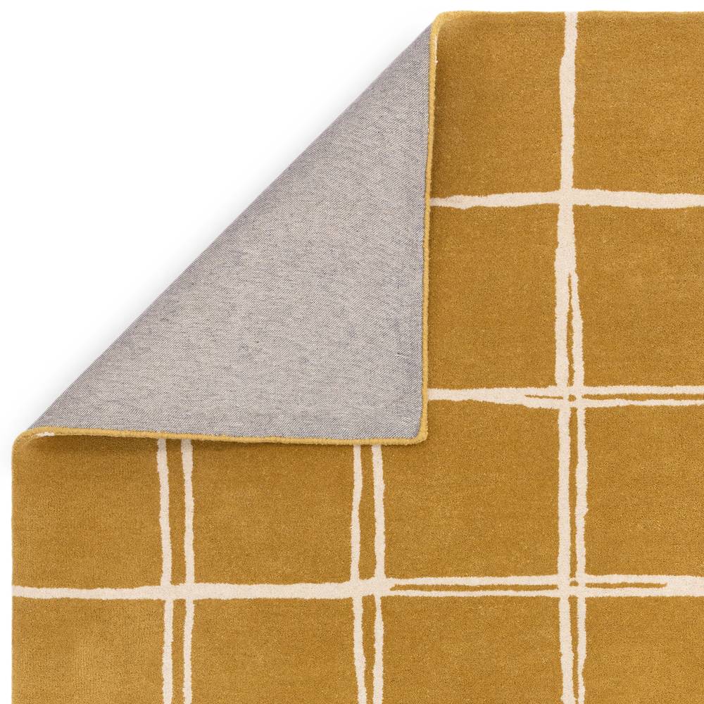 Grid Gold Albany Rug - 200cm x 290cm