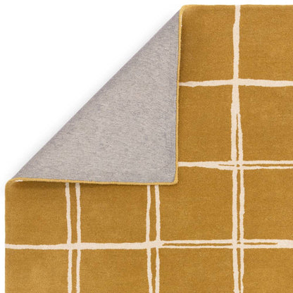 Grid Gold Albany Rug - 200cm x 290cm