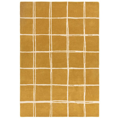 Grid Gold Albany Rug - 200cm x 290cm