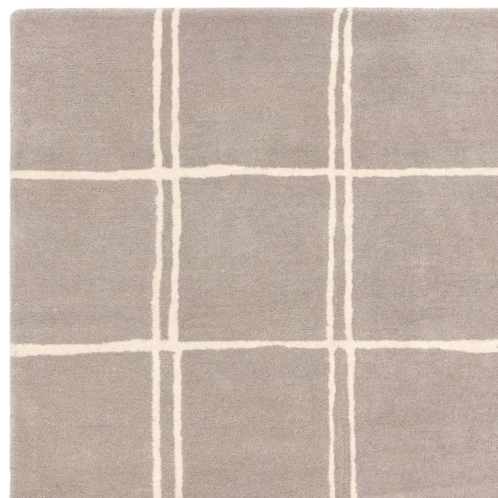 Grid Silver Albany Rug - 200cm x 290cm