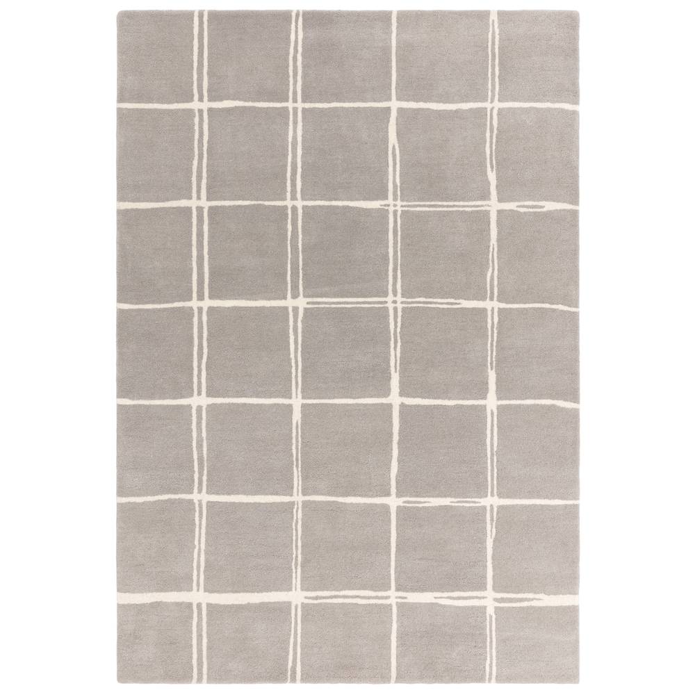 Grid Silver Albany Rug - 200cm x 290cm