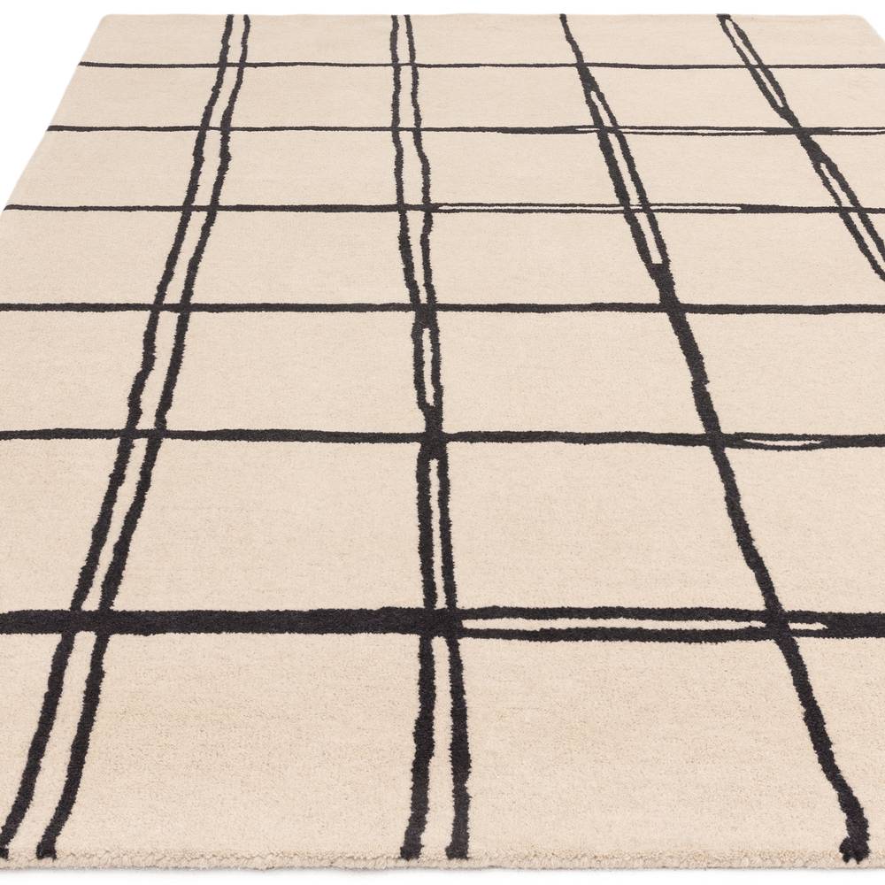 Grid Monochrome Albany Rug - 200cm x 290cm