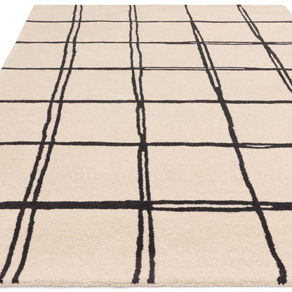 Grid Monochrome Albany Rug - 200cm x 290cm