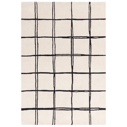 Grid Monochrome Albany Rug - 200cm x 290cm