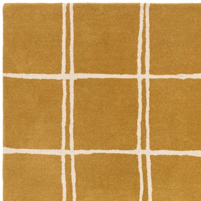 Grid Gold Albany Rug - 200cm x 290cm