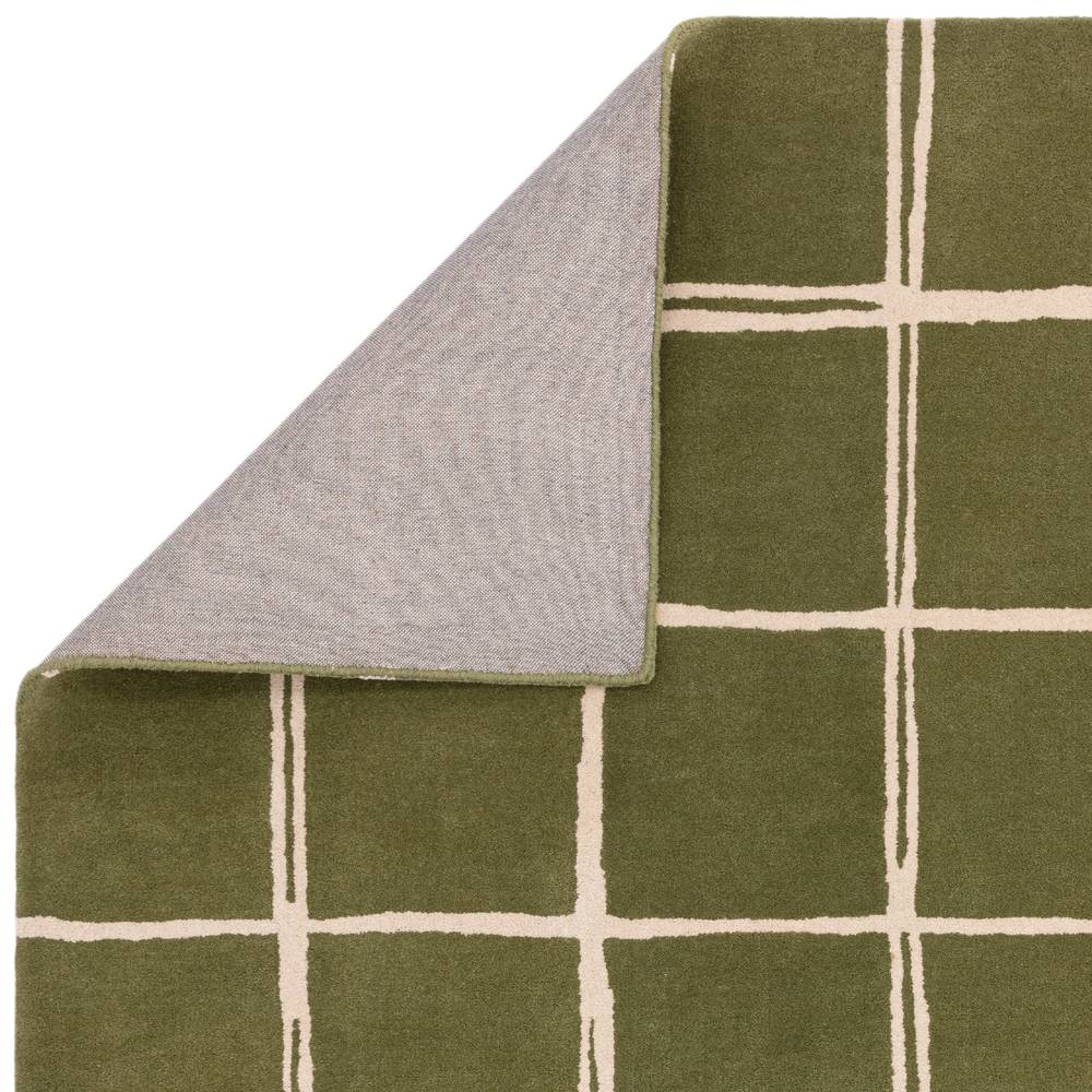 Grid Olive Albany Rug - 200cm x 290cm