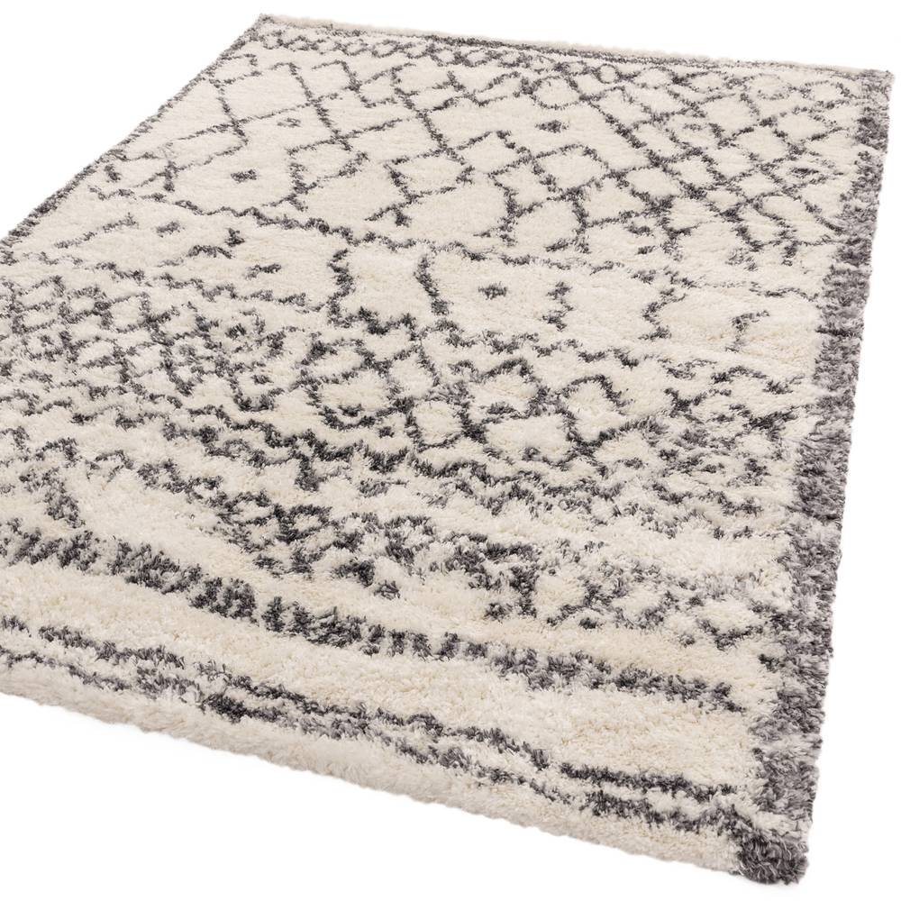 Cream & Grey Alto Rug - 200cm x 290cm
