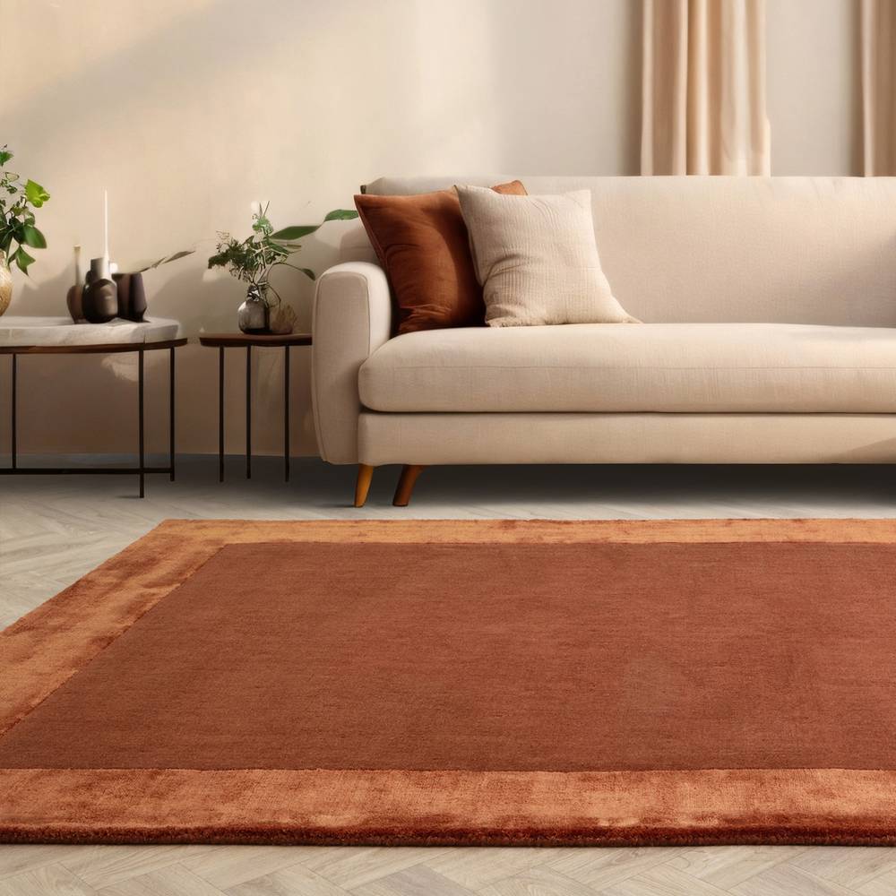 Rust Ascot Rug - 200cm x 290cm