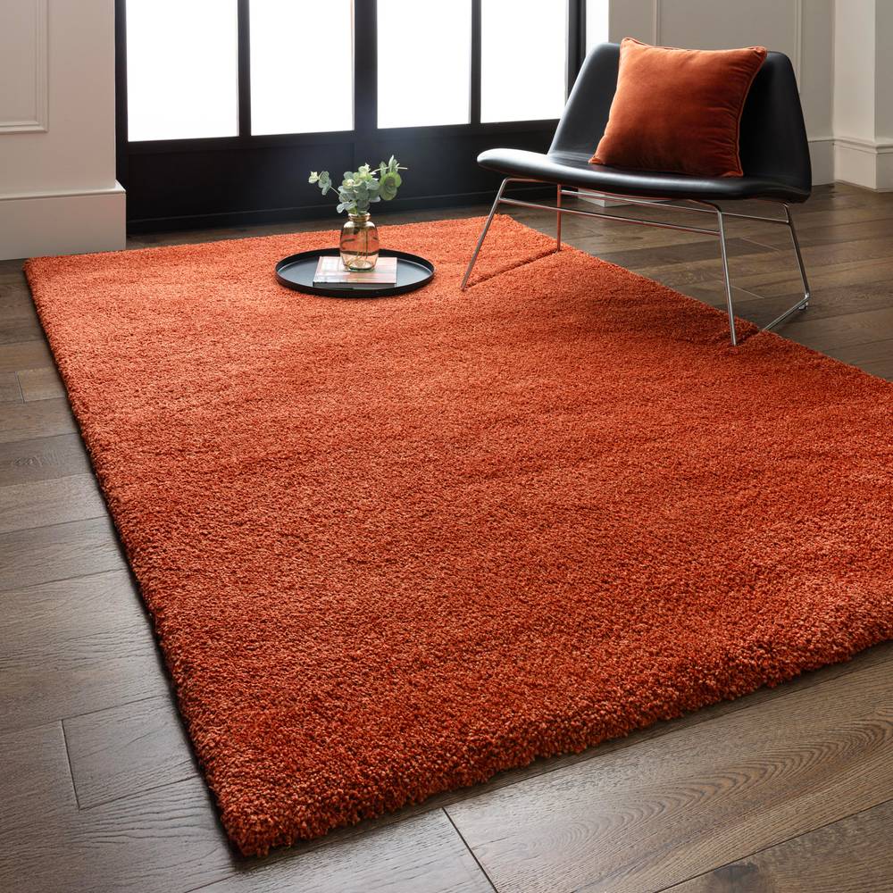 Orange Atlas Rug - 80cm x 150cm
