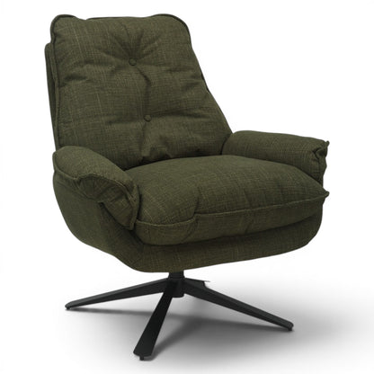 Barlow Occasional Swivel Chair - Olive Green