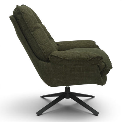 Barlow Occasional Swivel Chair - Olive Green
