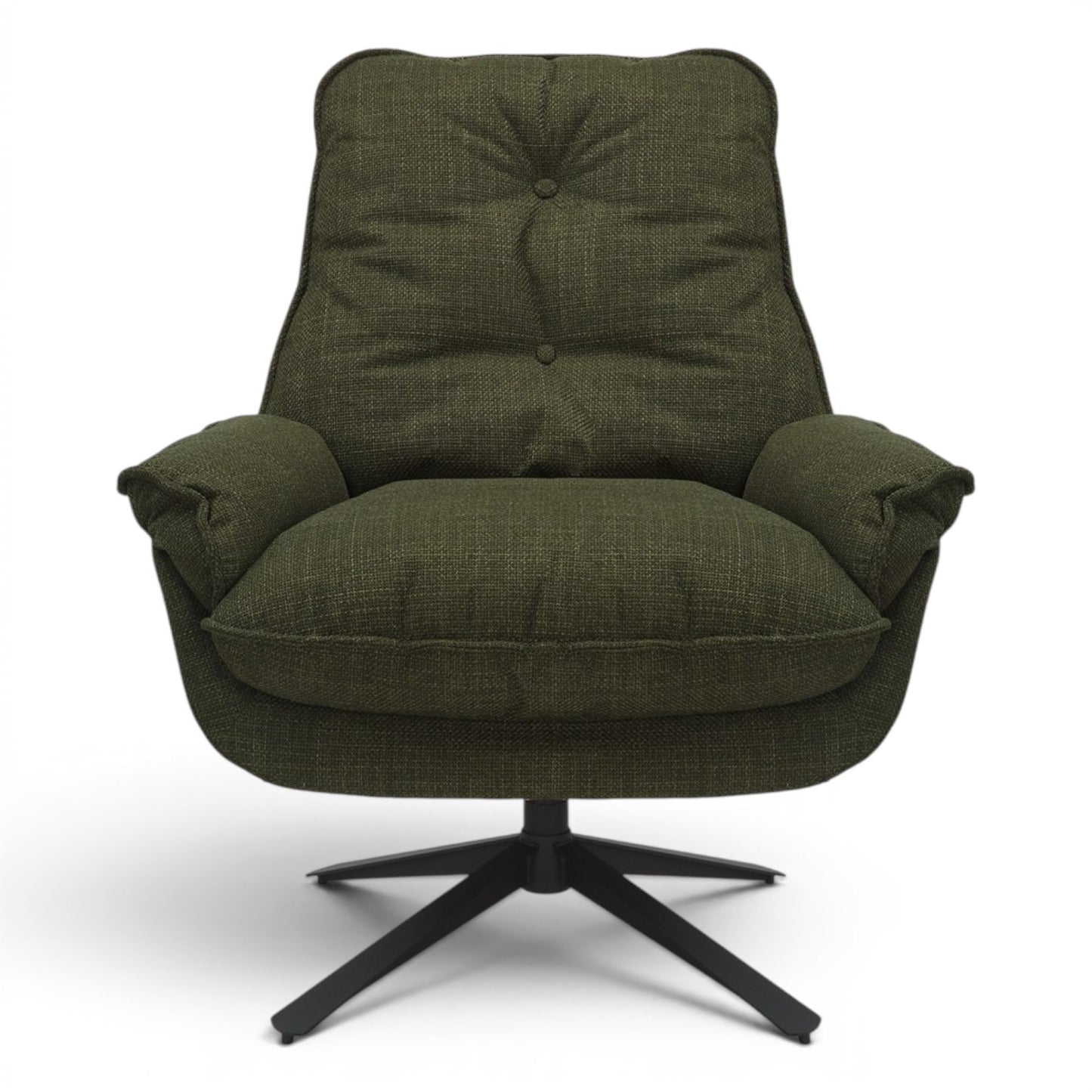 Barlow Occasional Swivel Chair - Olive Green