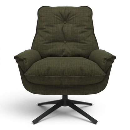 Barlow Occasional Swivel Chair - Olive Green