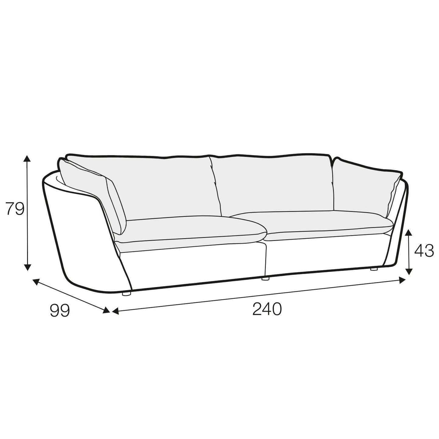 Bonnie 3 Seater Sofa
