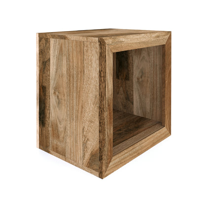 Boxy Mango Cube Side Table - Pieces For Places
