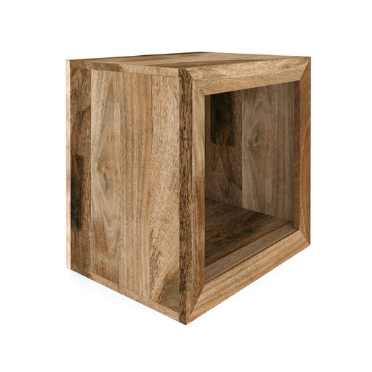 Boxy Mango Cube Side Table - Pieces For Places