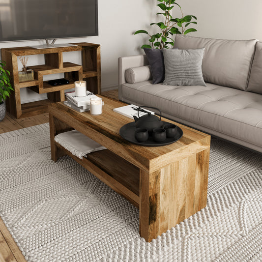 Boxy Mango Coffee Table - Pieces For Places