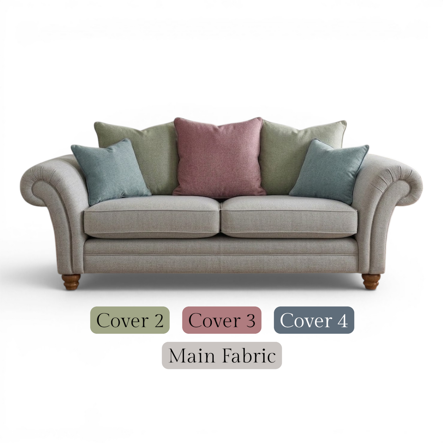 Hampshire Medium Pillow Back Sofa