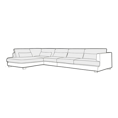 Brandon Set 4 Chaise Sofa - Pieces For Places