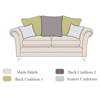 Canterbury 2 Seater Pillow Back Sofa