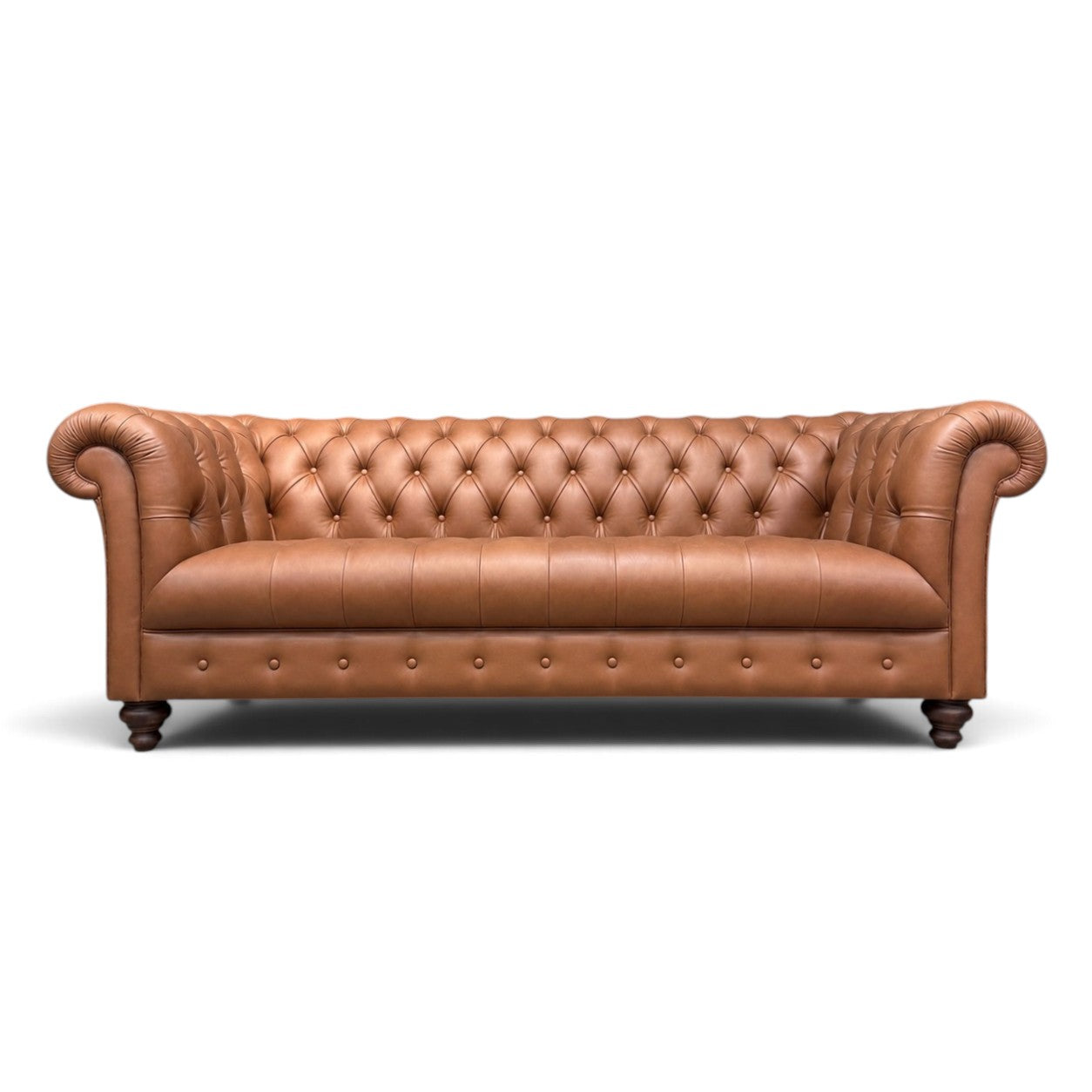 Chadderton 3 Seater Leather Chesterfield