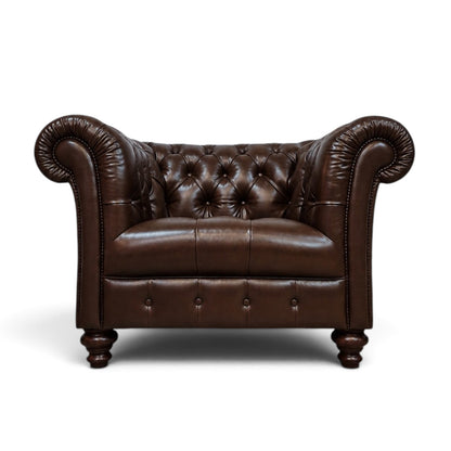 Chadderton Leather Chesterfield Armchair
