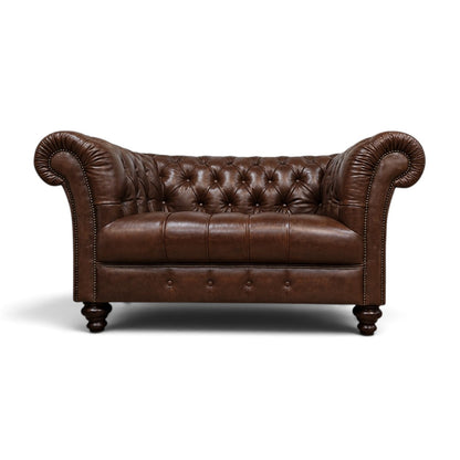 Chadderton Leather Chesterfield Snuggler