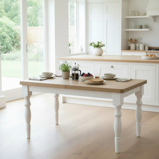 Chester Off-White Extending Dining Table