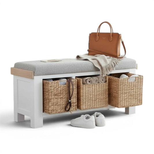 Chester Off-White Hall Bench