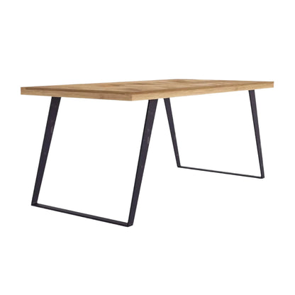 Chevron 135/175cm Mango Wood Dining Table - Pieces For Places