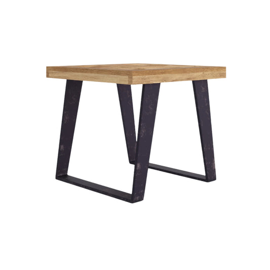 Chevron Mango Wood Lamp Table - Pieces For Places
