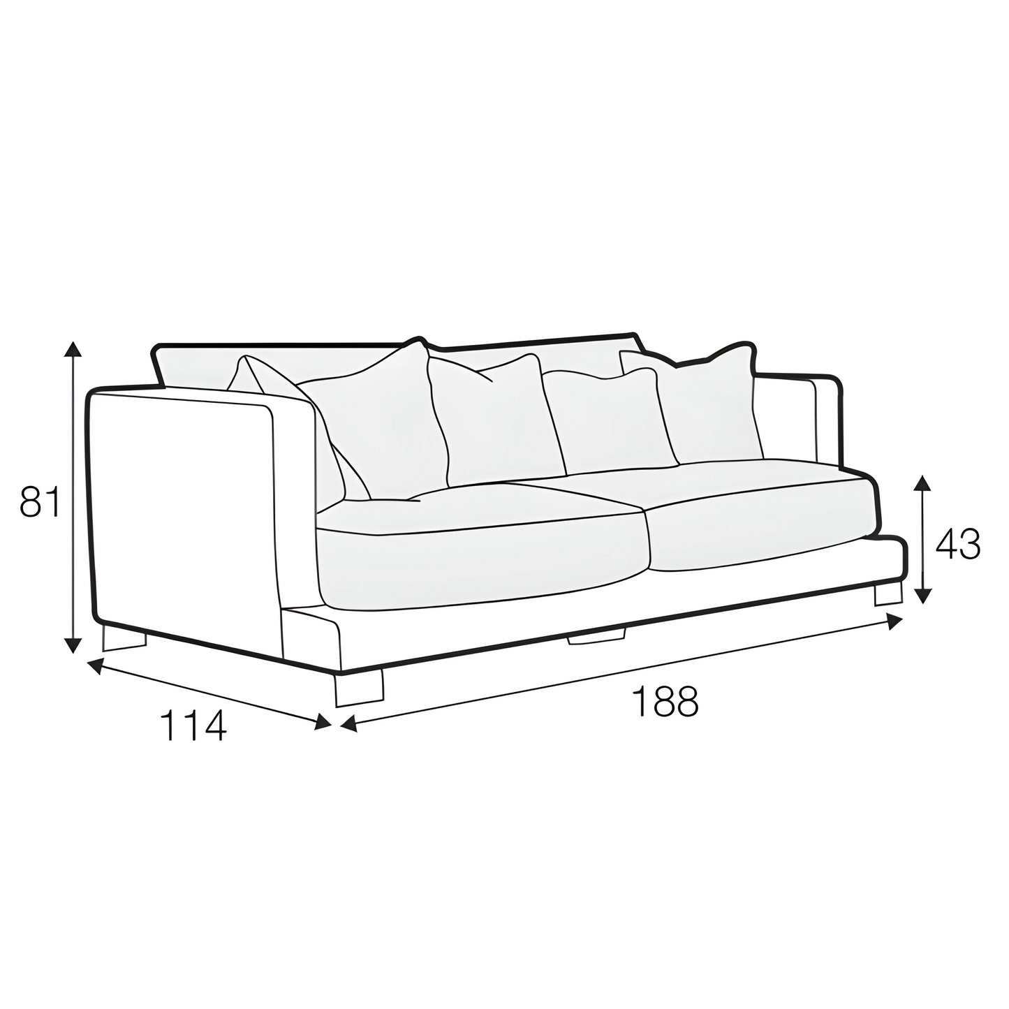 Colorado 2 Seater Sofa - Pieces For Places