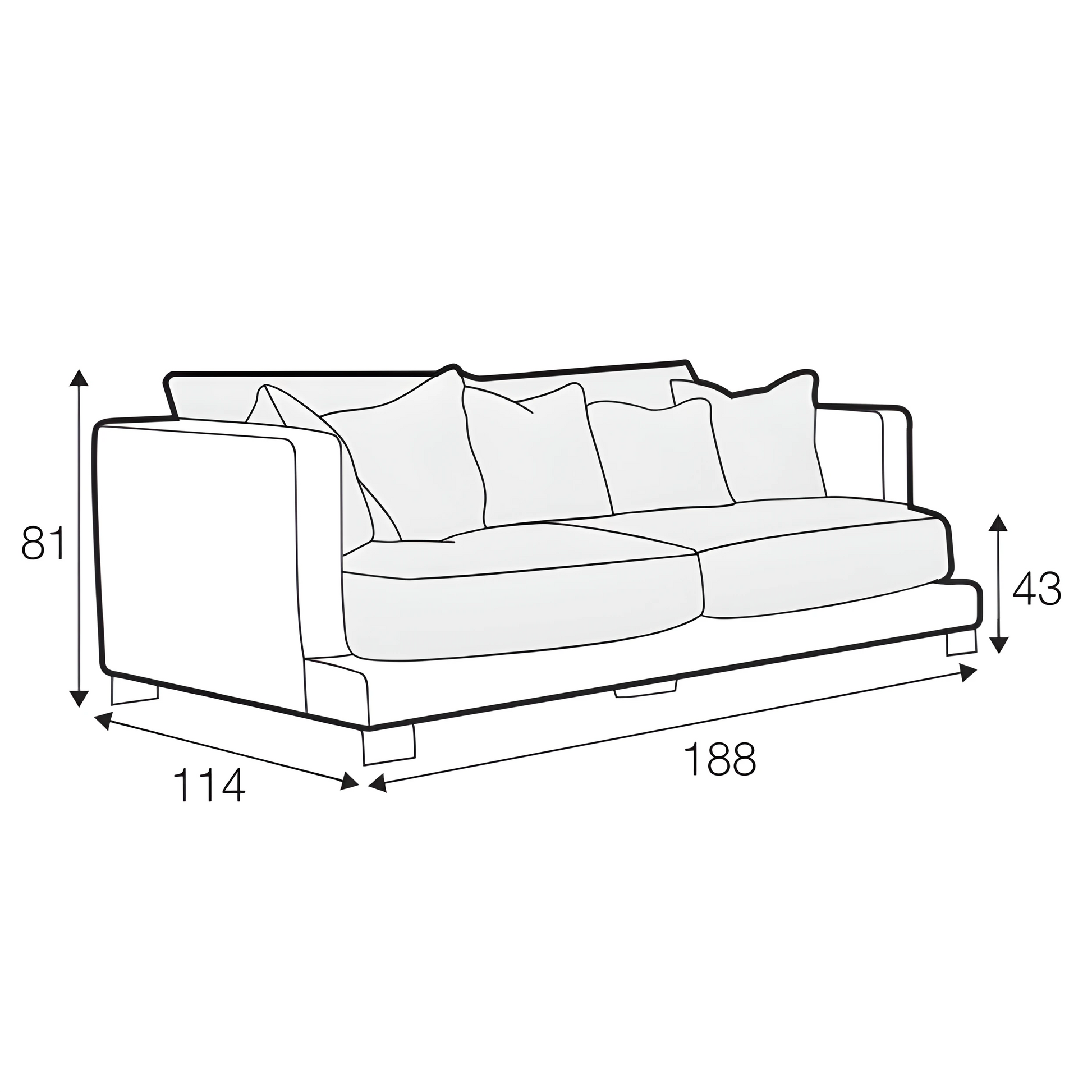 Colorado 2 Seater Sofa - Pieces For Places