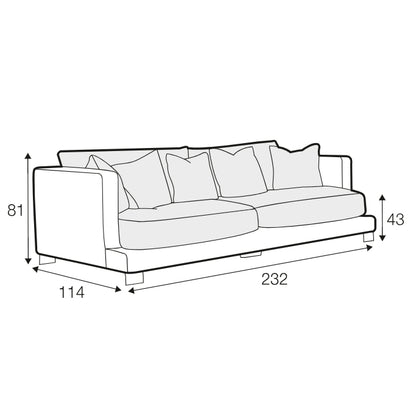 Colorado 3 Seater Sofa - Pieces For Places