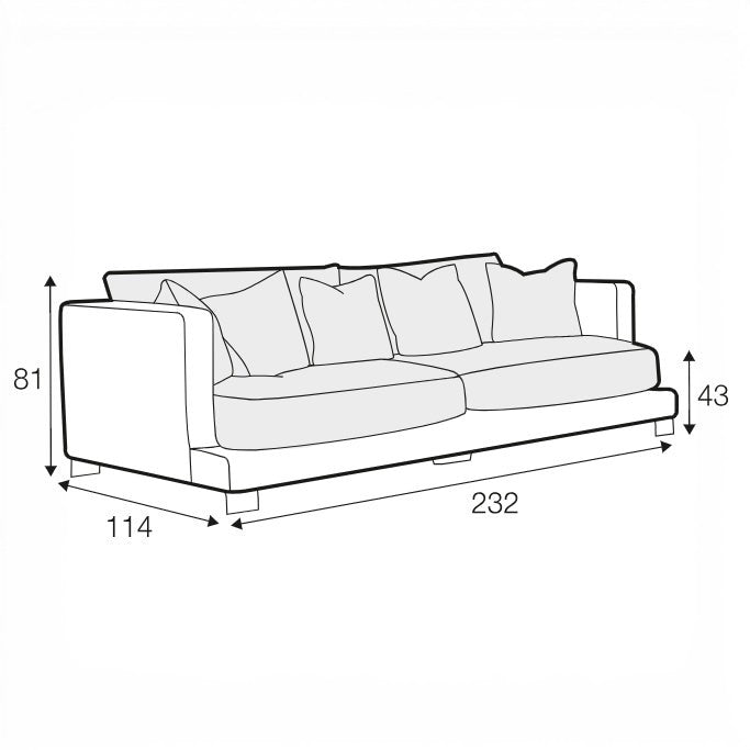 Colorado 3 Seater Sofa - Pieces For Places