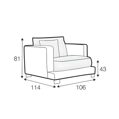 Colorado Wide Armchair - Pieces For Places