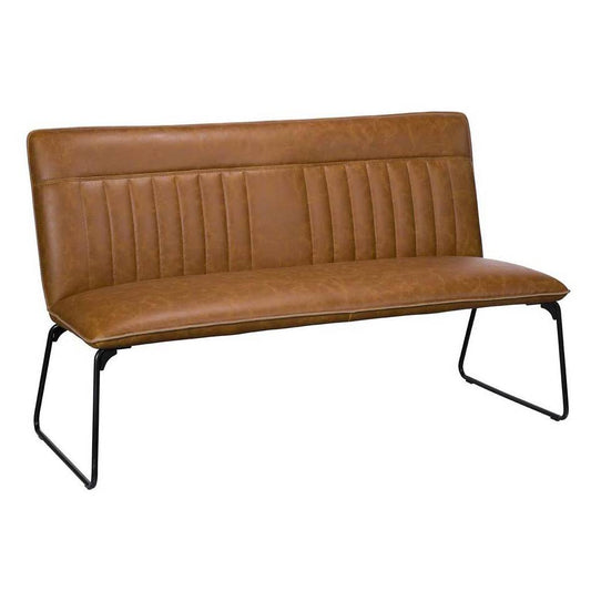 Colt Tan PU Leather Dining Bench - Pieces For Places
