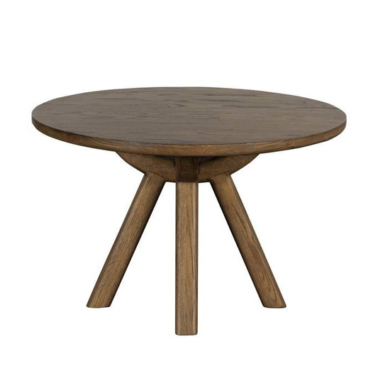 Dustin Oak Round Coffee Table - Pieces For Places