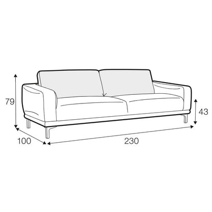 Edvin 3 Seater Sofa - Pieces For Places