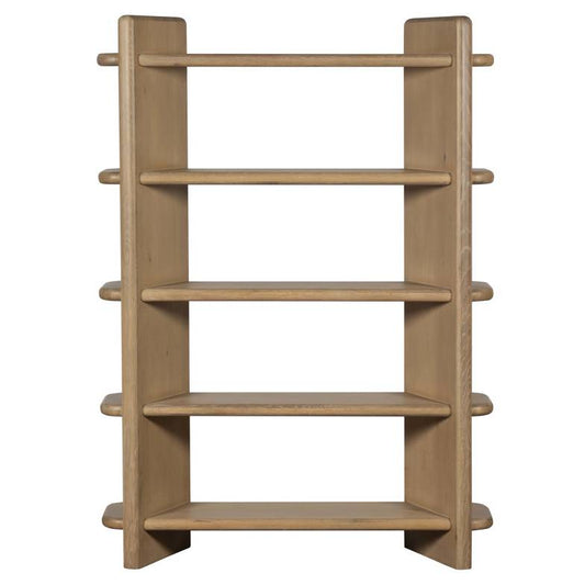 Finn Medium Oak 5 Shelf Bookcase - Pieces For Places