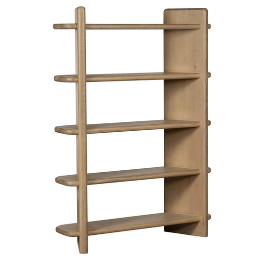 Finn Medium Oak 5 Shelf Bookcase - Pieces For Places