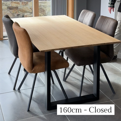 Flipper Oiled Oak Extending Dining Table - 4 Sizes