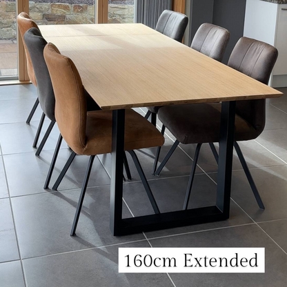 Flipper Oiled Oak Extending Dining Table - 4 Sizes