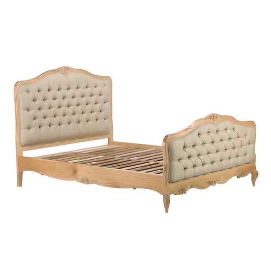 French Chic Upholstered Bed Frame - Pieces For Places