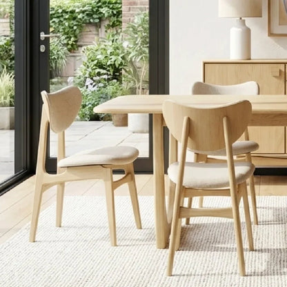 larsen Butterfly Grey Fabric Dining Chair - Pair